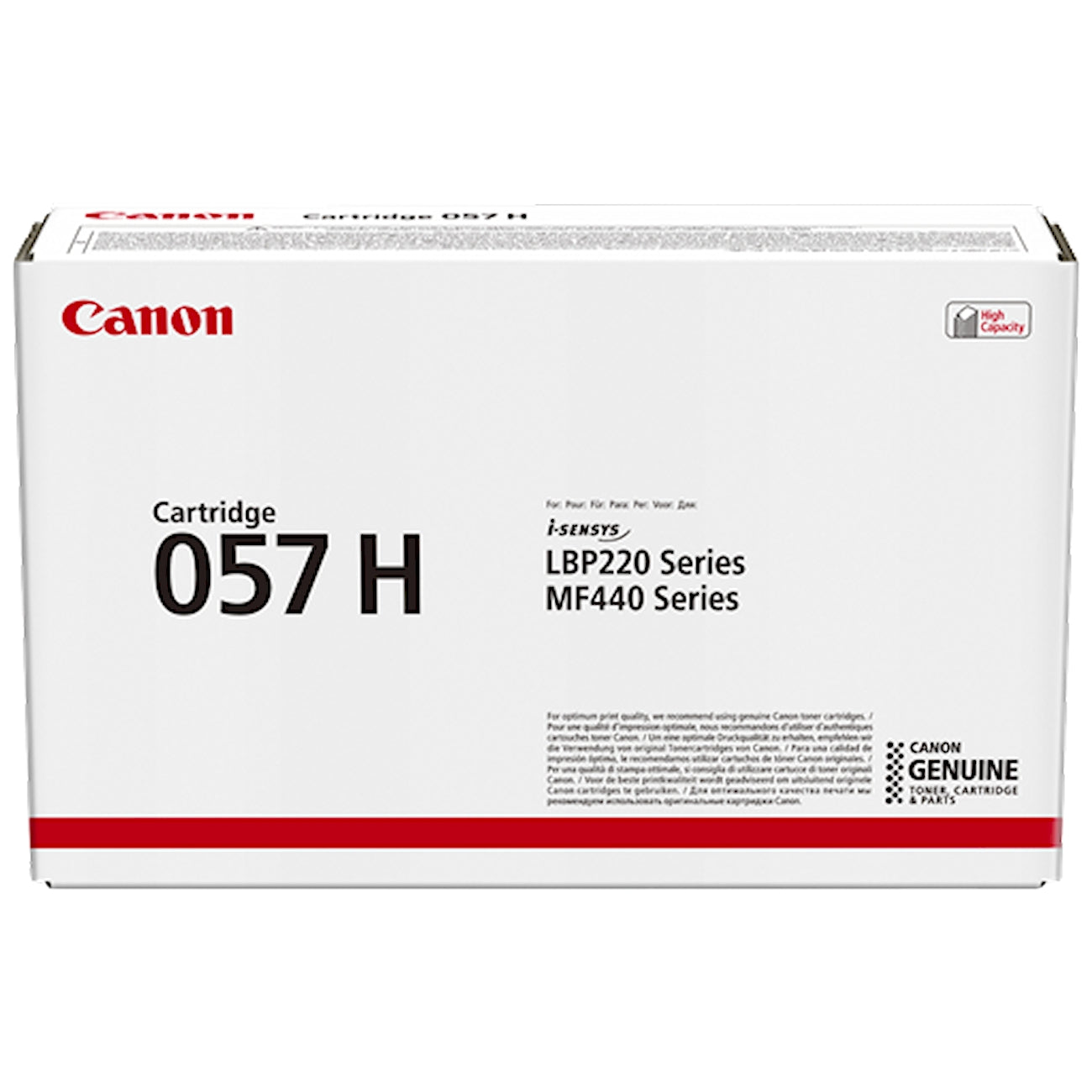 Toner Canon 057h 3010C002  - Originale - Nero da 10.000 pagine per Canon i-SENSYS LBP223dw, LBP226dw, LBP228x, MF443dw, MF445dw, MF446x, MF449x