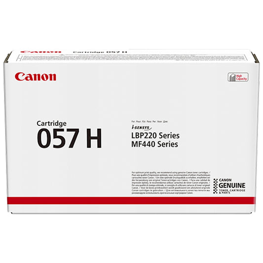 Toner Canon 057h 3010C002  - Originale - Nero da 10.000 pagine per Canon i-SENSYS LBP223dw, LBP226dw, LBP228x, MF443dw, MF445dw, MF446x, MF449x