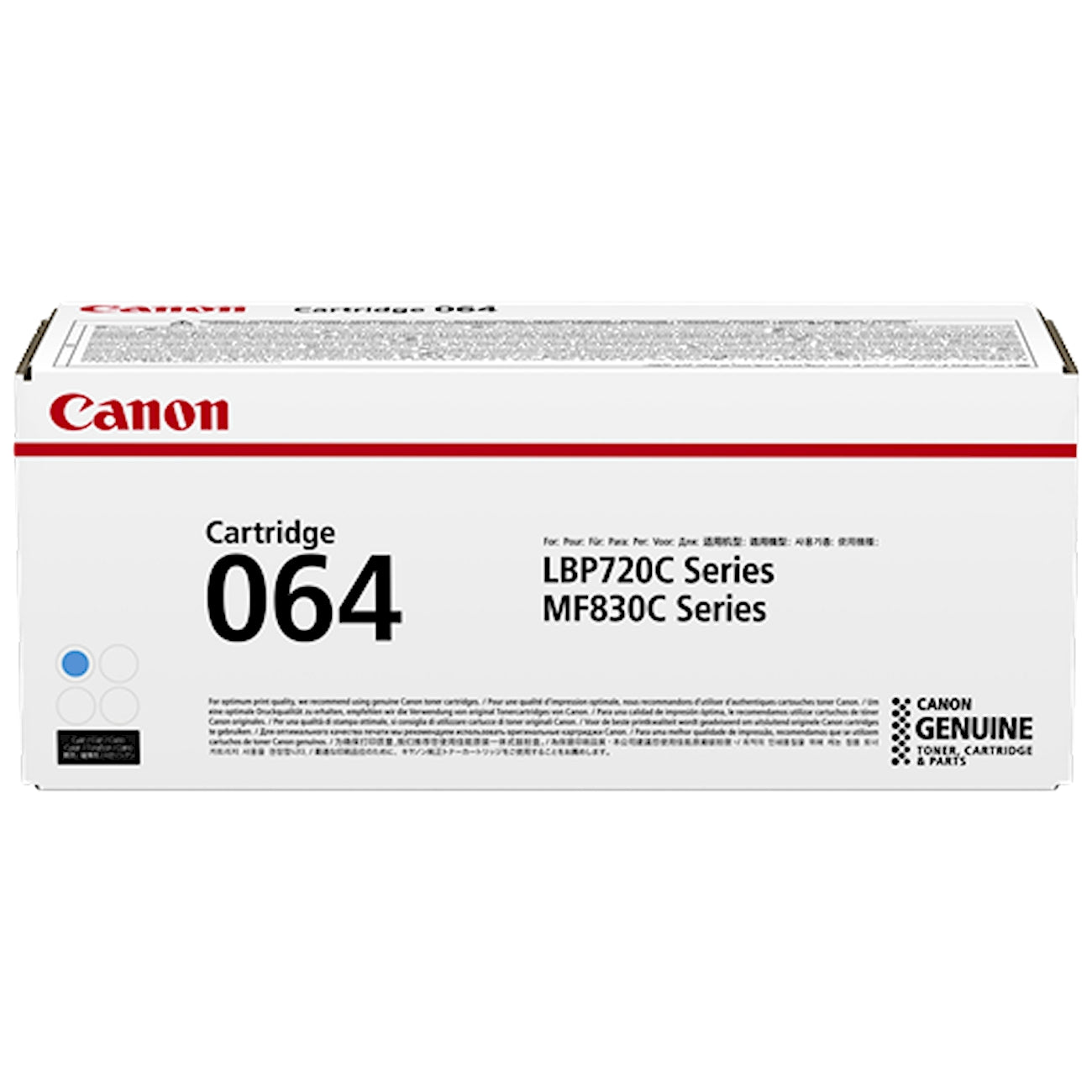 Toner Canon 064 c 4935C001  - Originale - Ciano da 5.000 pagine per i-SENSYS LBP722, LBP732, MF832, MF842