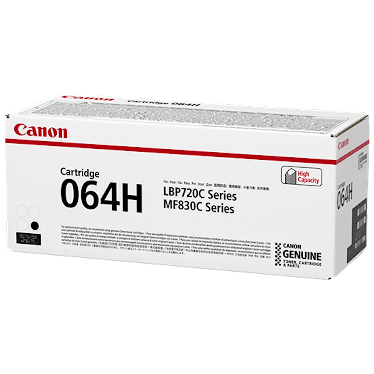 Toner Canon 064 hbk 4938C001  - Originale - Nero da 13.400 pagine per Canon i-SENSYS LBP722Cdw, LBP732Cdw, MF832Cdw, MF842Cdw