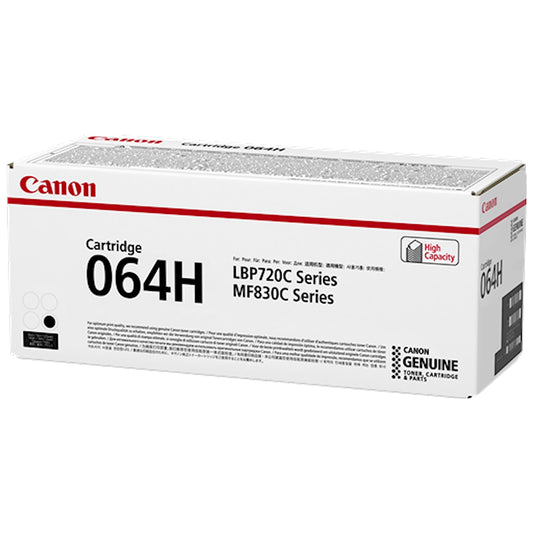Toner Canon 064 hbk 4938C001  - Originale - Nero da 13.400 pagine per Canon i-SENSYS LBP722Cdw, LBP732Cdw, MF832Cdw, MF842Cdw