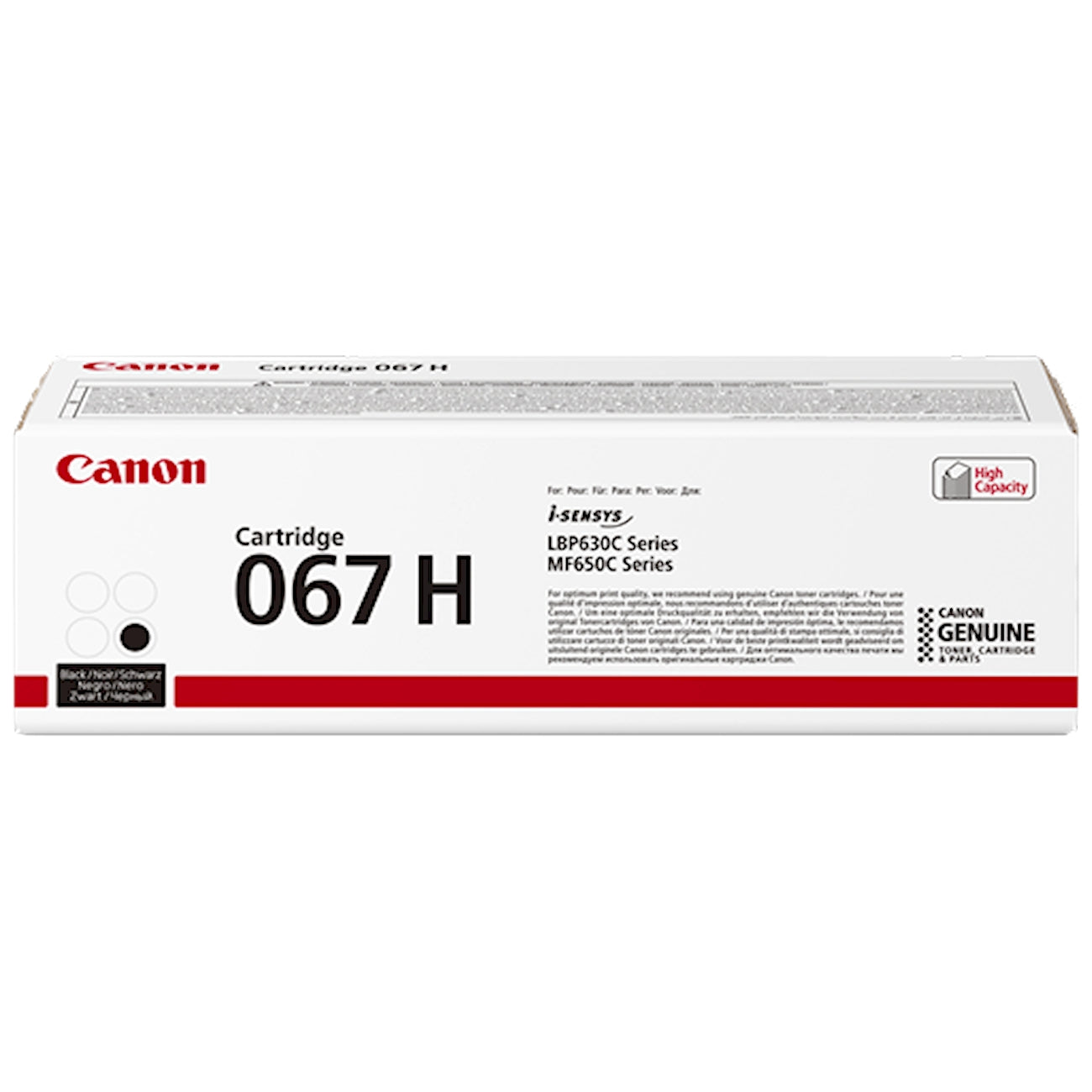 Toner Canon 067 hbk 5106C002  - Originale - Nero da 3.130 pagine per i-SENSYS LBP631, LBP633, i-SENSYS MF651, MF655, MF657, imageCLASS LBP632, MF652, MF653, MF654, MF656