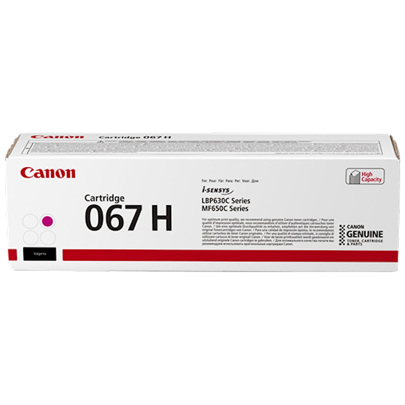 Toner Canon 067 hm 5104C002  - Originale - Magenta da 2.350 pagine per i-SENSYS LBP631, LBP633, i-SENSYS MF651, MF655, MF657, imageCLASS LBP632, MF652, MF653, MF654, MF656
