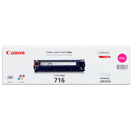 Toner Canon 716m 1978B002  - Originale - Magenta da 1.500 pagine per i-SENSYS LBP5050, MF8030, MF8040, MF8050, MF8080, LBP-5050