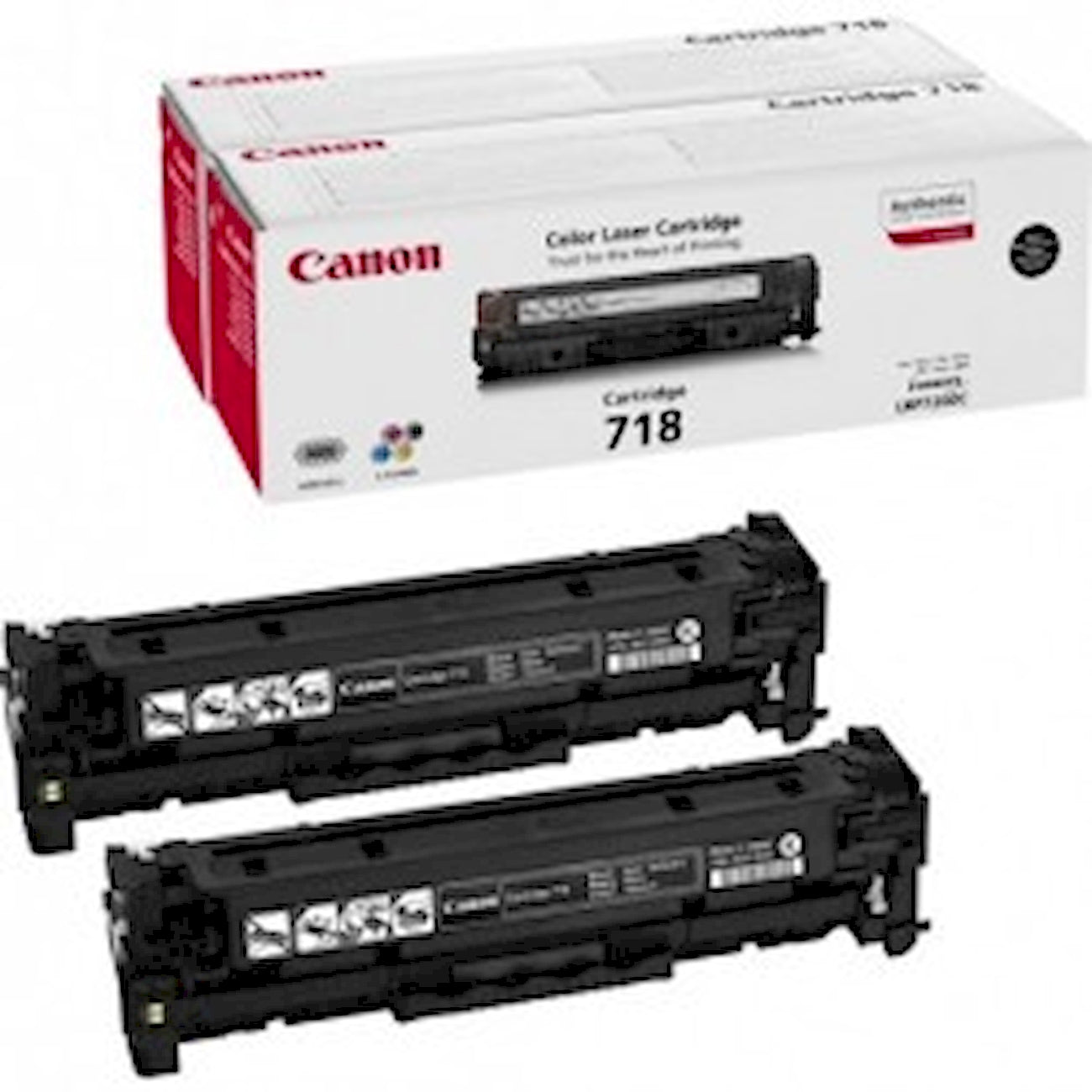 Toner Canon 718 BK VP 2662B005  - Originale - Nero da 3.400 pagine per LBP7200, LBP7210, LBP7660, LBP7680, MF720, MF724, MF728, MF729, MF8300, MF8330, MF8340, MF8350, MF8360, MF8380, MF8500, MF8540, MF8550, MF8580