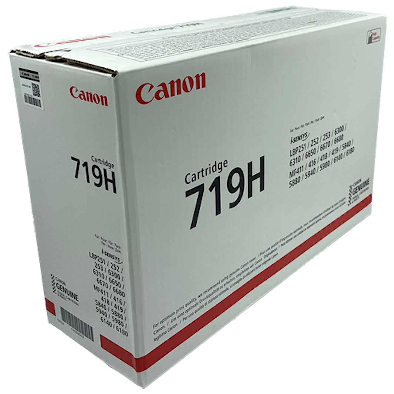 Toner Canon 719H 3480B002  - Originale - Nero da 6.400 pagine per Canon i-SENSYS LBP6300dn, LBP6650dn, MF5840dn, MF5880dn, MF5940dn, MF5980dw