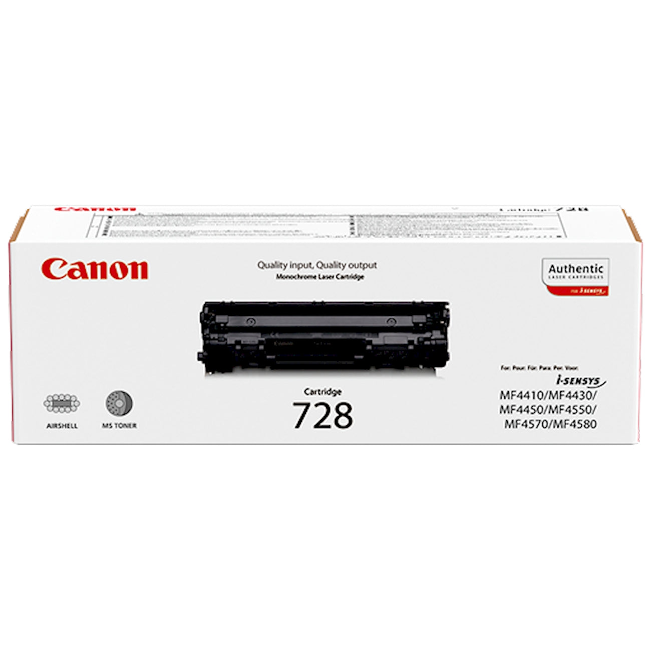 Toner Canon 728 3500B002  - Originale - Nero da 2.100 pagine per Canon ImageClass MF4410, MF4420n, MF4412, MF4430, MF4450, MF4570dn, MF4580dn, MF4780
