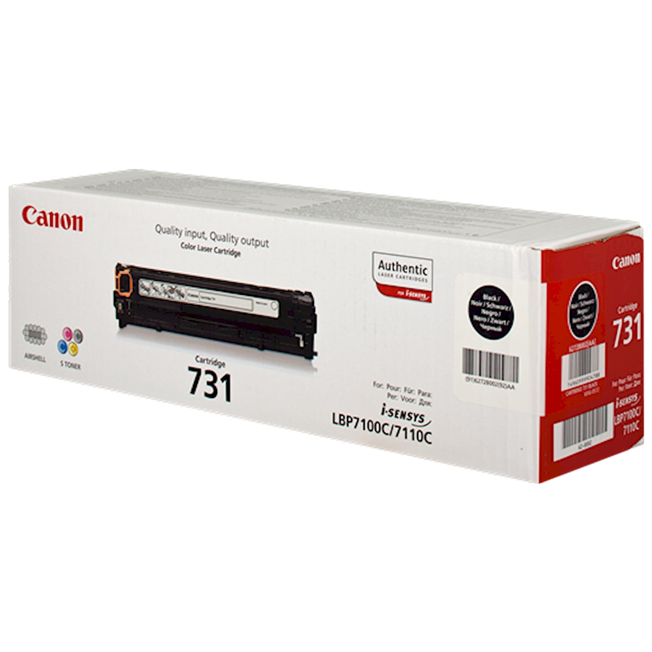 Toner Canon 731 BK 6272B002  - Originale - Nero da 1.400 pagine per Canon ImageClass MF4410, MF4420n, MF4412, MF4430, MF4450, MF4570dn, MF4580dn, MF4780