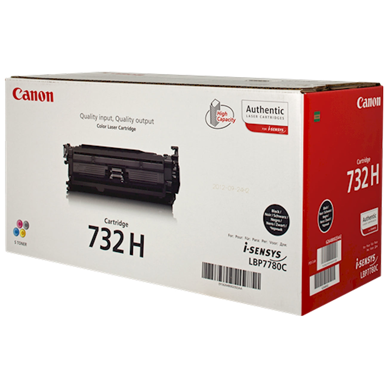 Toner Canon 732hbk 6264B002  - Originale - Nero da 12.000 pagine per i-SENSYS LBP7780, LBP5480, LBP7780