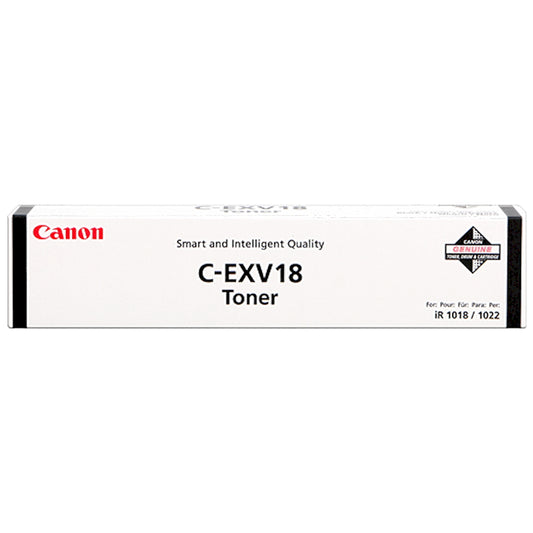 Toner Canon C-EXV18 0386B002  - Originale - Nero da 8.400 pagine per Canon imageRUNNER 1018, 1020, 1022, 1024