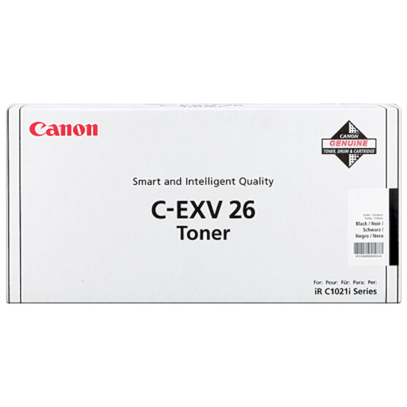 Toner Canon C-EXV26bk 1660B006  - Originale - Nero da 6.000 pagine per imageRUNNER C1021, C1022, C1028