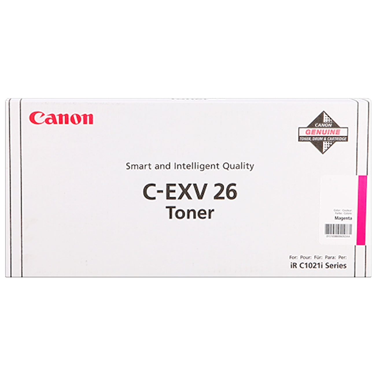 Toner Canon C-EXV26m 1658B006  - Originale - Magenta da 6.000 pagine per imageRUNNER C1021, C1022, C1028