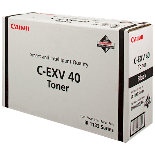 Toner Canon C-EXV40 3480B006  - Originale - Nero da 6.000 pagine per Canon imageRUNNER 1133, 1133A, 1133iF