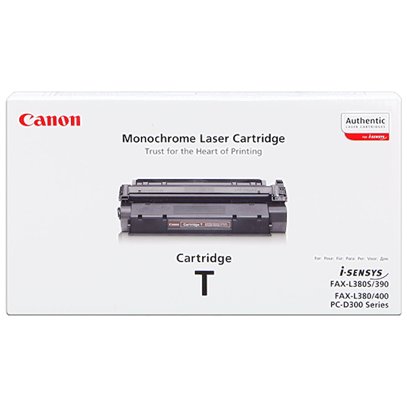Toner Canon Cartridge T 7833A002  - Originale - Nero da 3.500 pagine per Canon FAX-L380, L380S, L390, L400, PC-D320, PC-D340