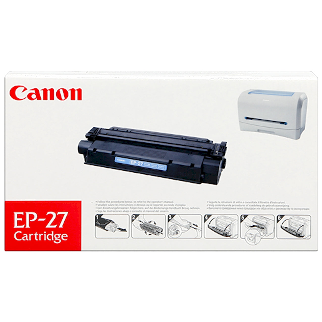 Toner Canon EP-27   - Originale - Nero da 2.500 pagine per LBP-27, LBP-300, LBP-3200, LBP-3240, i-SENSYS MF3220, MF3228, LaserBase MF3110, MF3112, MF3220, MF3240, MF5630, MF5650, MF5730, MF5750, MF5770, imageClass MF3110