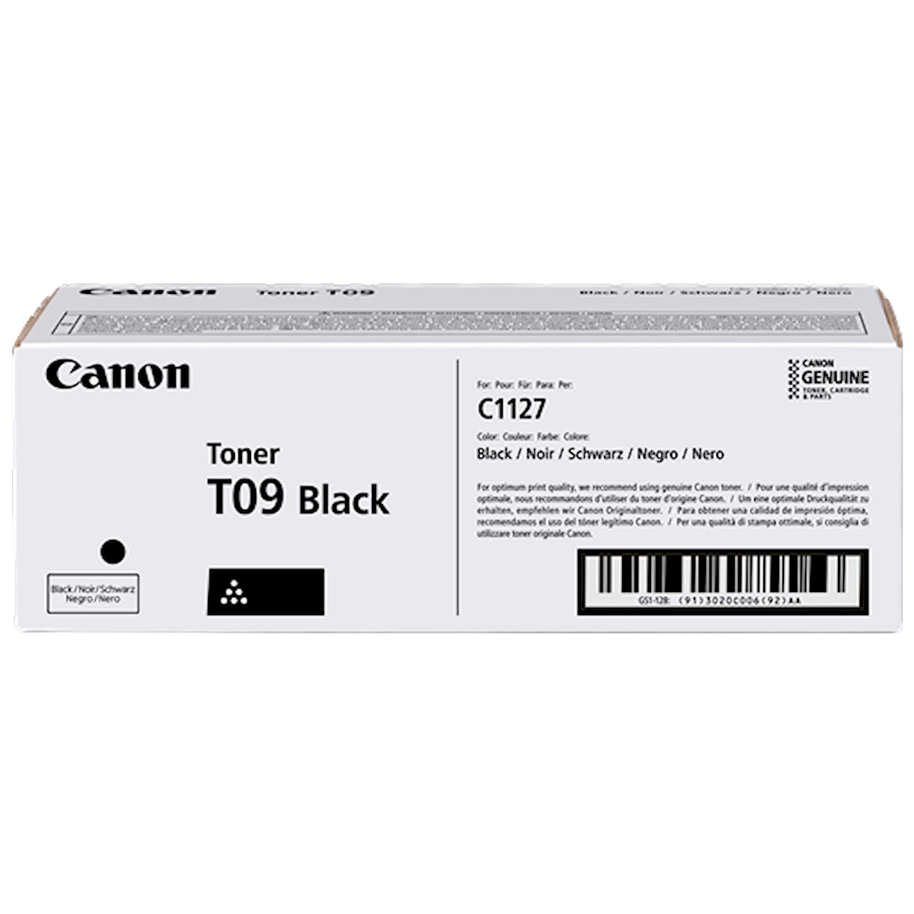 Toner Canon T09 bk 3020C006  - Originale - Nero da 7.600 pagine per Canon i-SENSYS X C1127i, C1127iF, C1127P