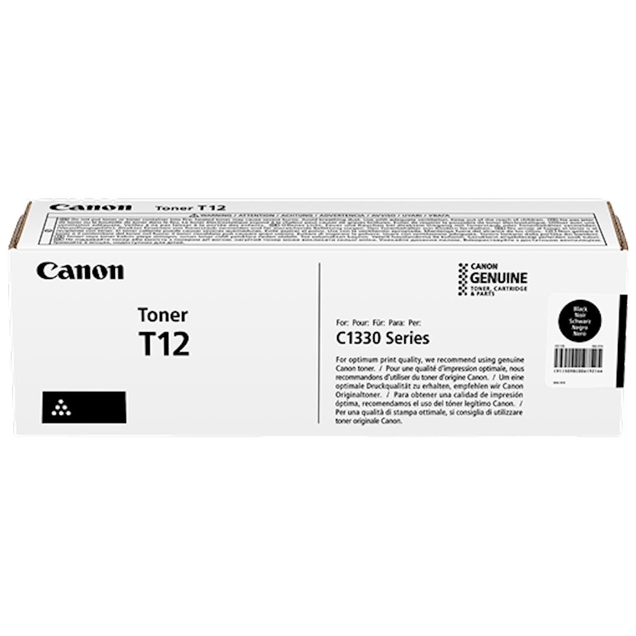Toner Canon T12 bk 5098C006  - Originale - Nero da 7.400 pagine per Canon i-SENSYS X C1333i, C1333iF, C1333P