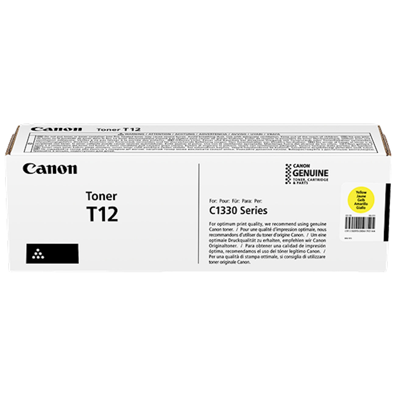 Toner Canon T12 y 5095C006  - Originale - Giallo da 5.300 pagine per i-SENSYS X C1333, imageFORCE C1333