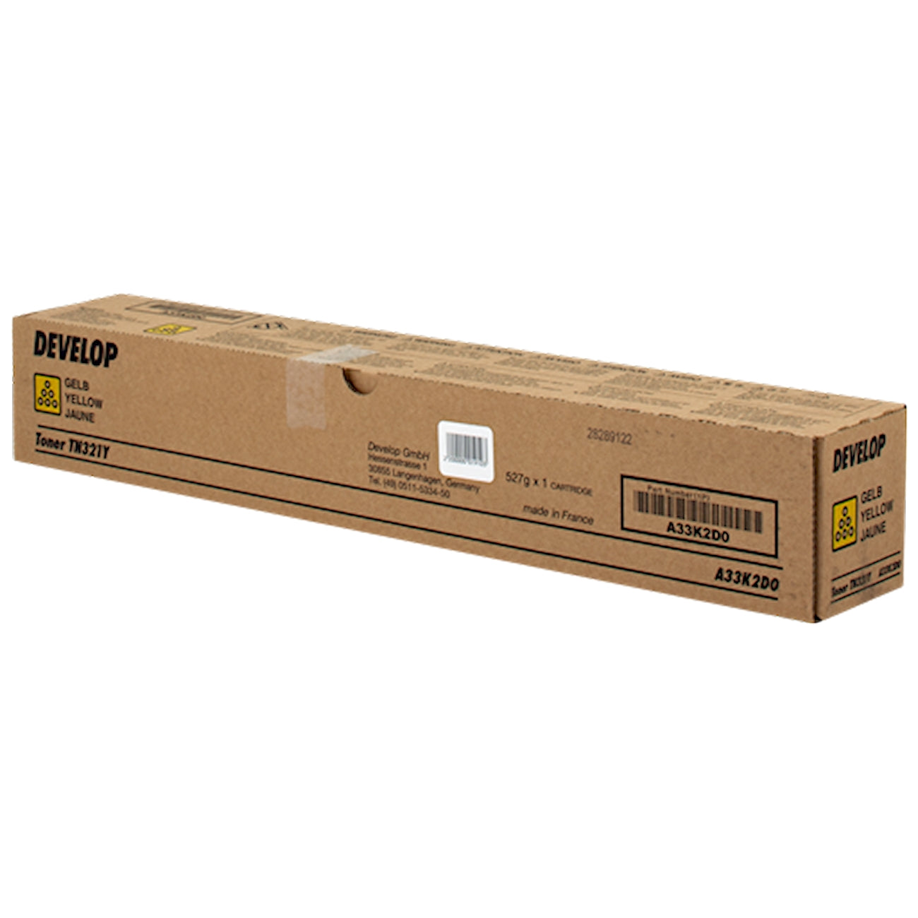 Toner Develop A33K2D0   - Originale - Giallo da 25.000 pagine per Develop ineo +224, +284, +364