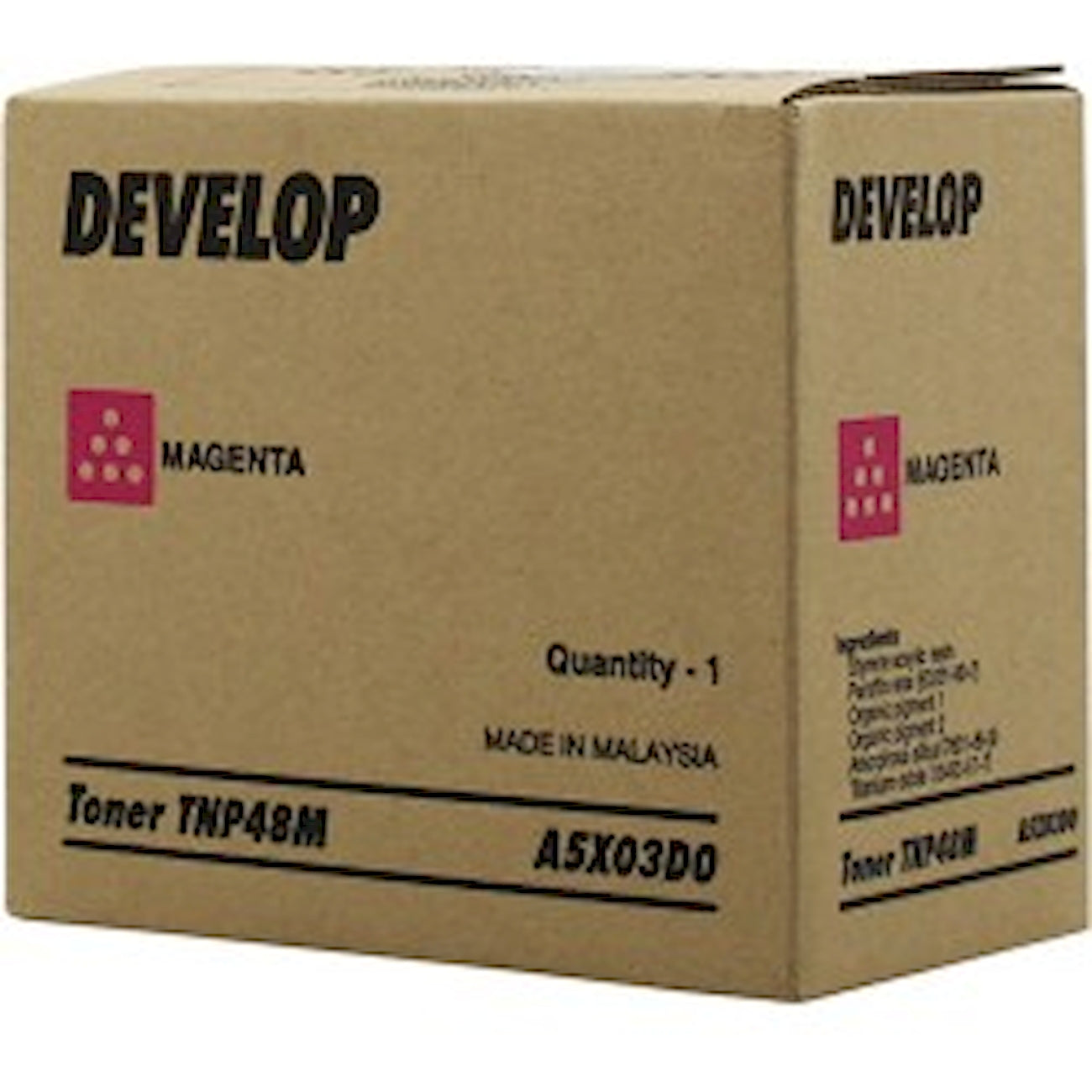 Toner Develop A5X03D0 TNP48M  - Originale - Magenta da 10.000 pagine per Konica Minolta bizhub C3350, C3850