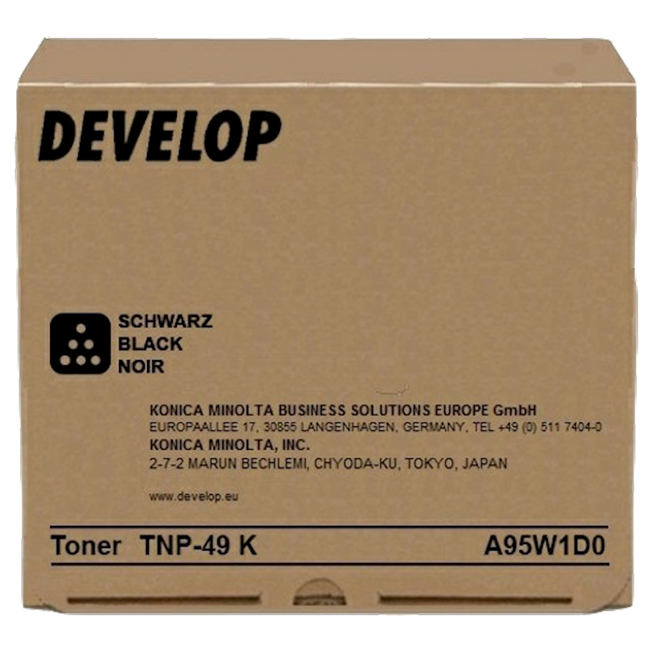 Toner Develop A95W1D0 TNP-49K  - Originale - Nero da 13.000 pagine per Develop Ineo +3351, +3851, +3851FS