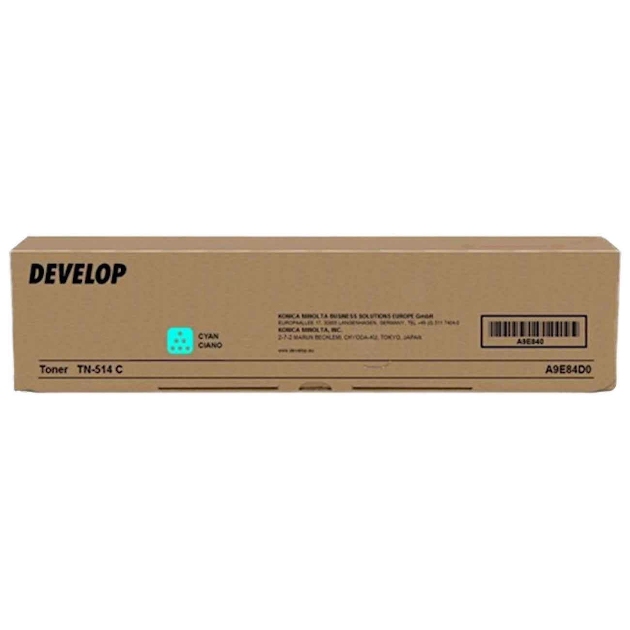 Toner Develop A9E84D0   - Originale - Ciano da 26.000 pagine per Develop ineo +458, +558, +658