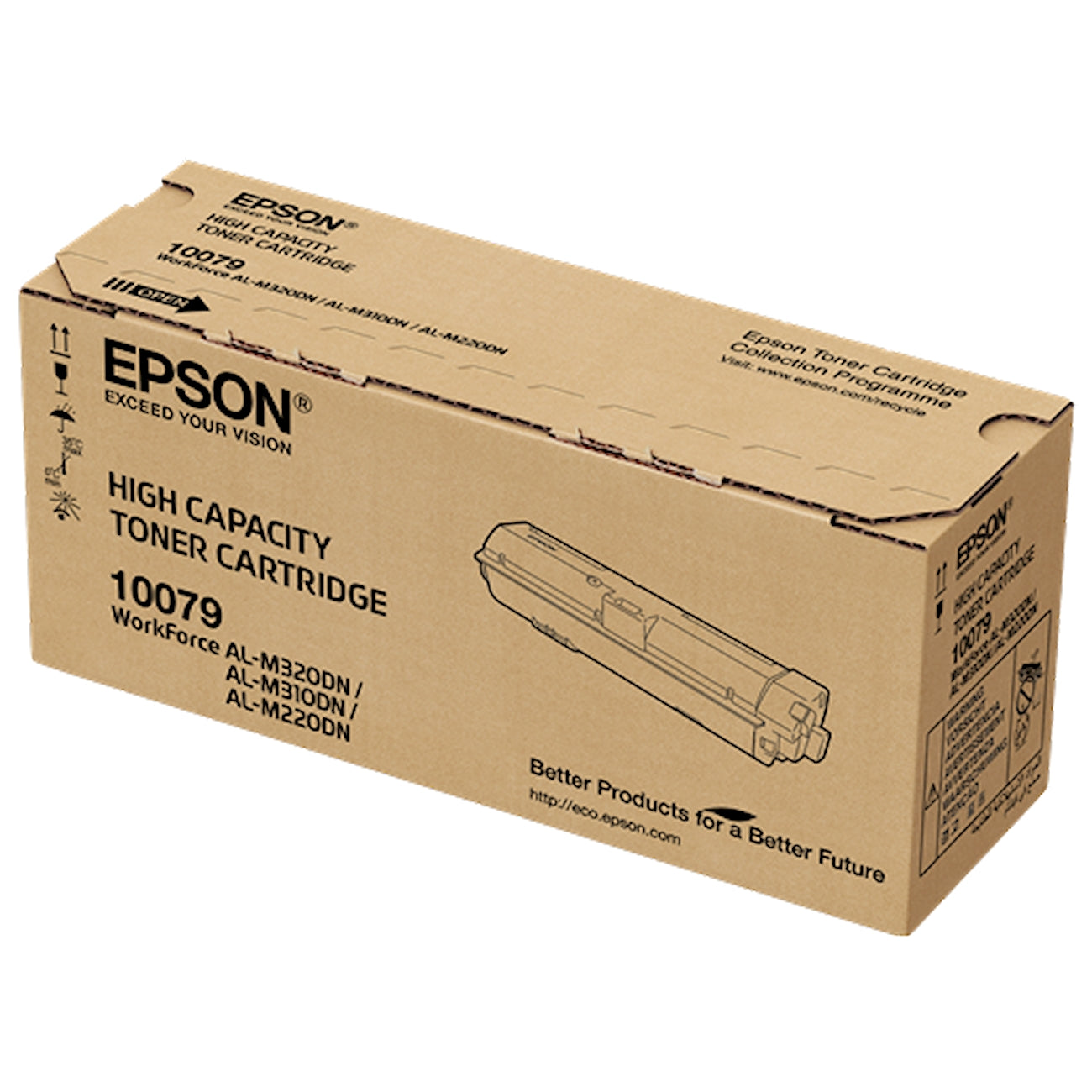 Toner Epson C13S110079   - Originale - Nero da 6.100 pagine per Epson WorkForce AL-M310DN, AL-M310DTN, AL-M320DN, AL-M320DTN