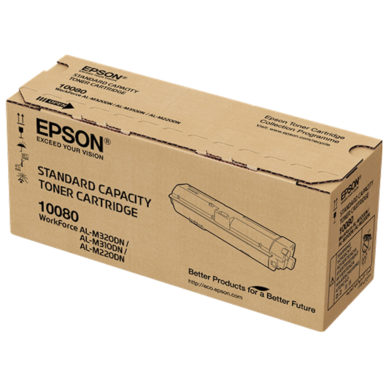 Toner Epson C13S110080   - Originale - Nero da 2.700 pagine per Epson WorkForce AL-M310DN, AL-M310DTN, AL-M320DN, AL-M320DTN