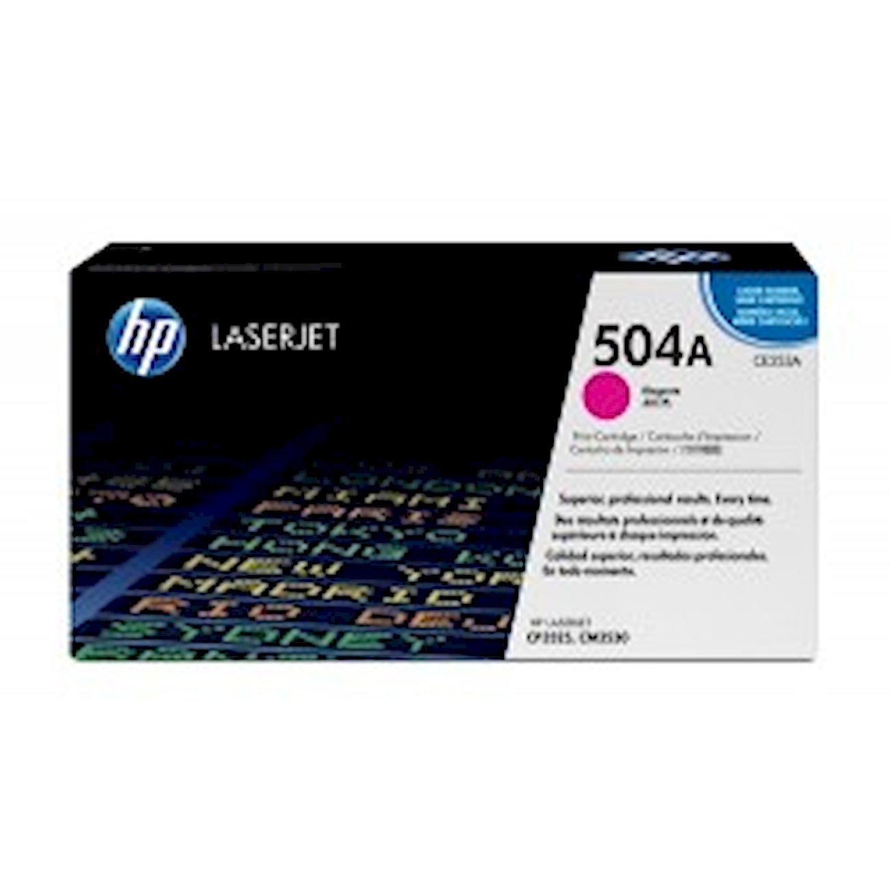 Toner HP CE253A 504A  - Originale - Magenta da 7.000 pagine per Color LaserJet CP3525, CM3530
