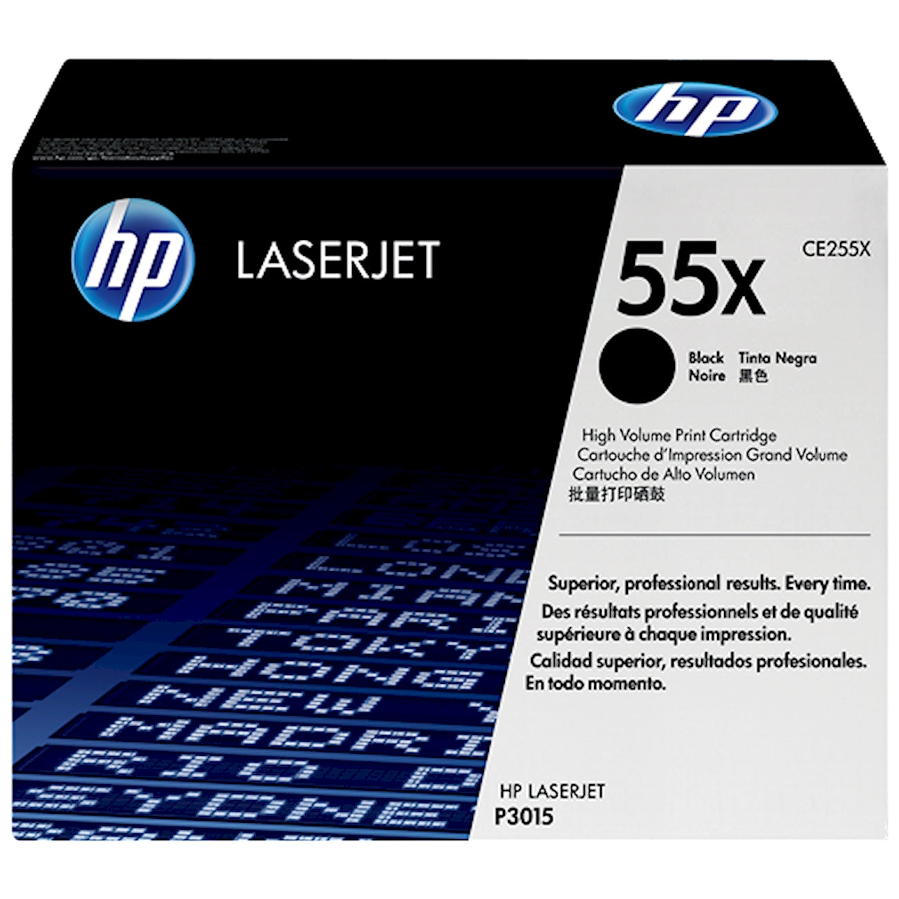 Toner HP CE255X 55X  - Originale - Nero da 12.500 pagine per LaserJet P3015