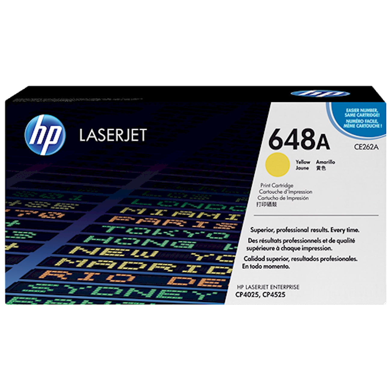 Toner HP CE262A 648A  - Originale - Giallo da 11.000 pagine per Color LaserJet CP4025, CP4525