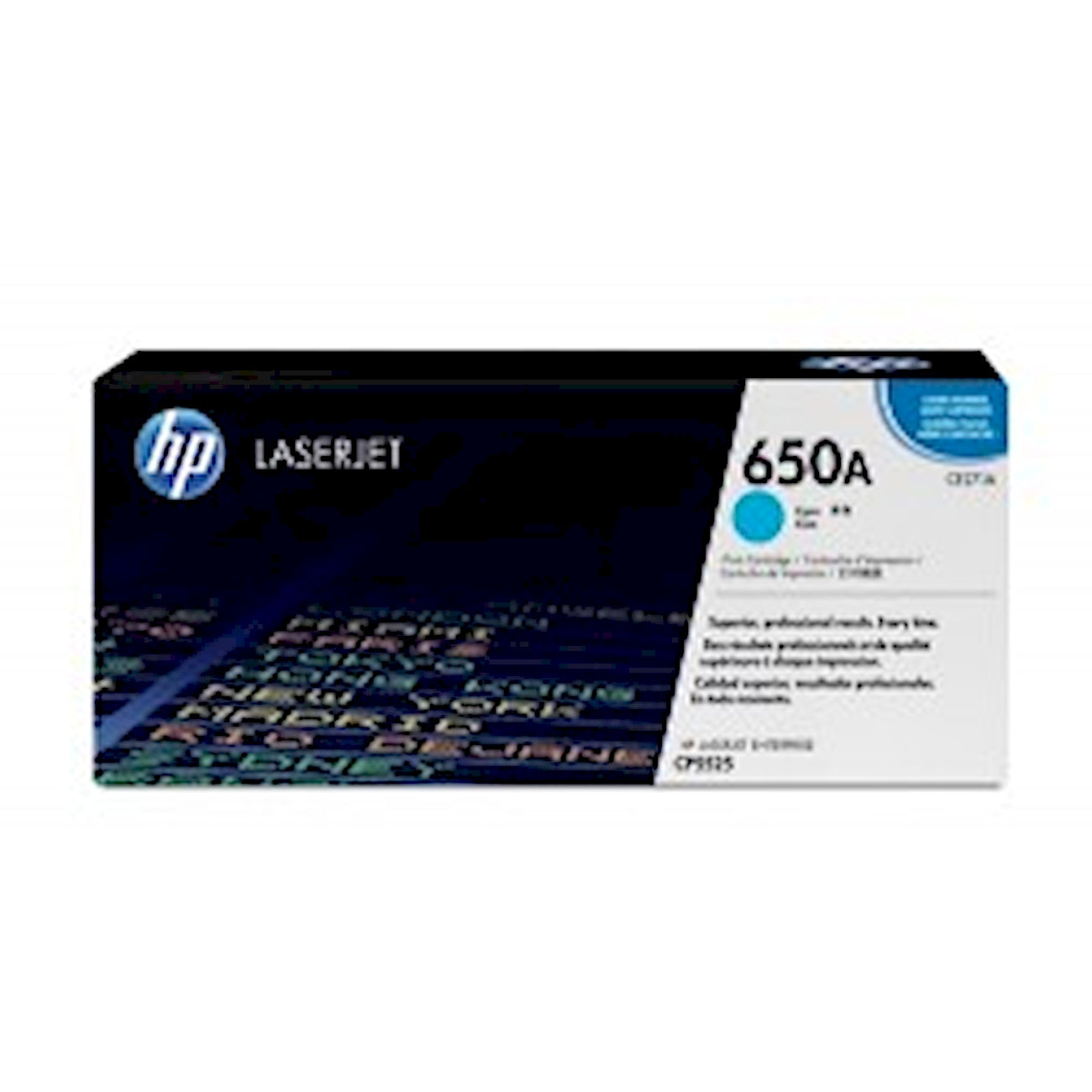 Toner HP CE271A 650A  - Originale - Ciano da 15.000 pagine per Color LaserJet CP5225, M750