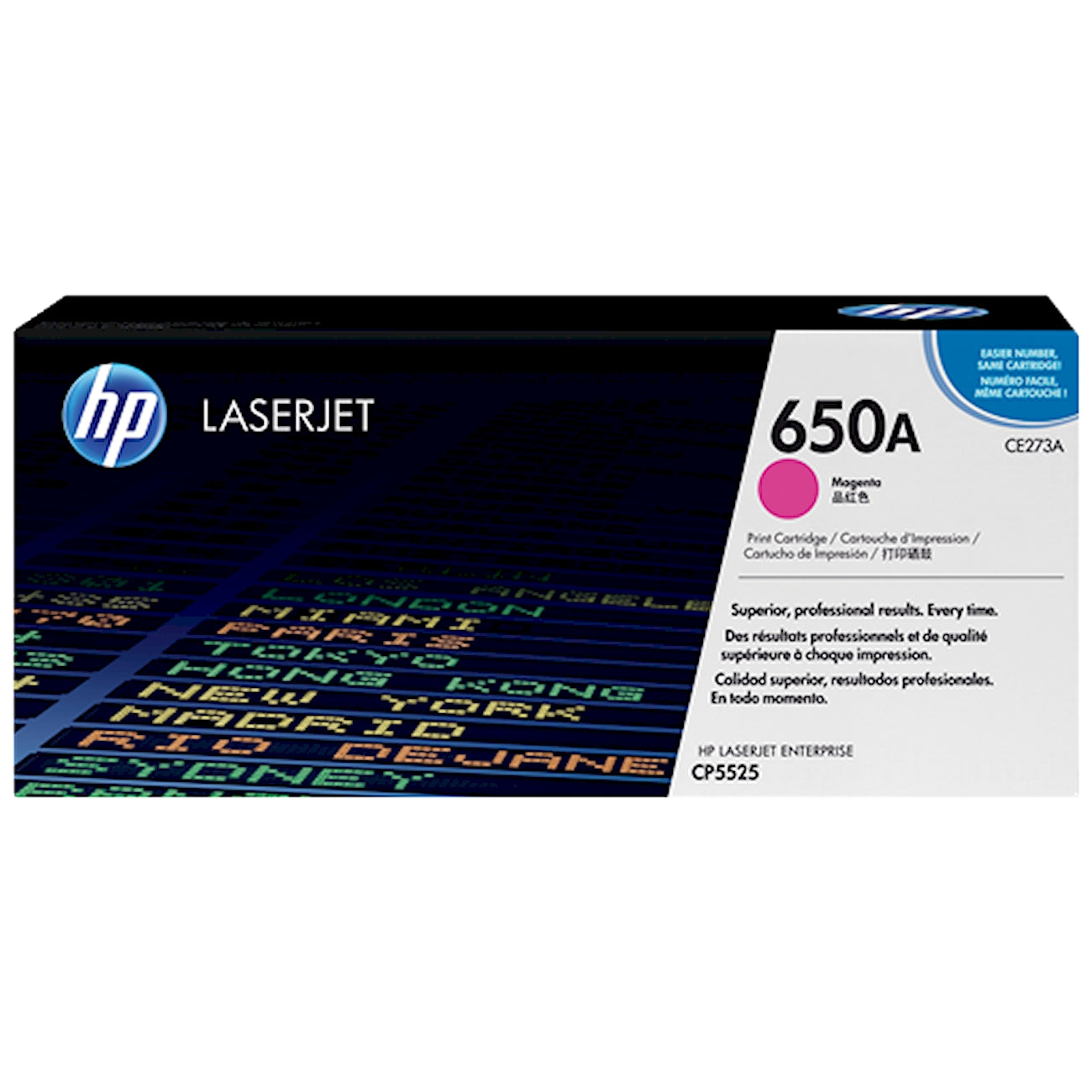 Toner HP CE273A 650A  - Originale - Magenta da 15.000 pagine per Color LaserJet CP5225, M750