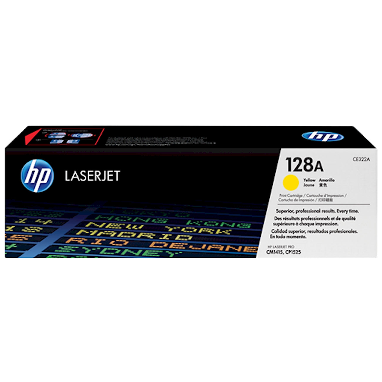 Toner HP CE322A 128A  - Originale - Giallo da 1.300 pagine per Color LaserJet Pro CM1415, CP1525