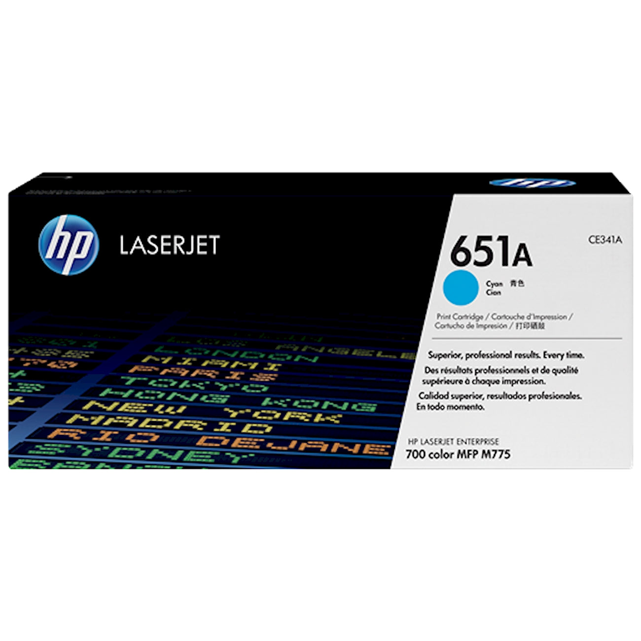 Toner HP CE341A 651A  - Originale - Ciano da 16.000 pagine per LaserJet Enterprise 700 color MFP M775dn/f/z/z+