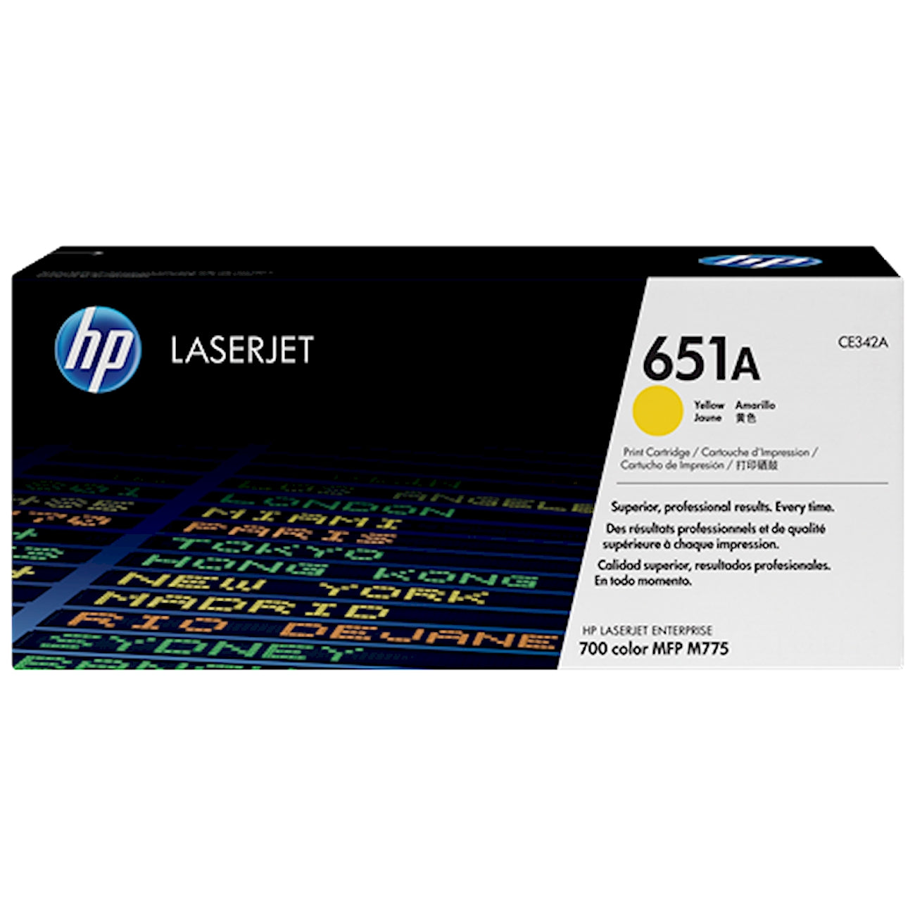 Toner HP CE342A 651A  - Originale - Giallo da 16.000 pagine per LaserJet Enterprise 700, M775