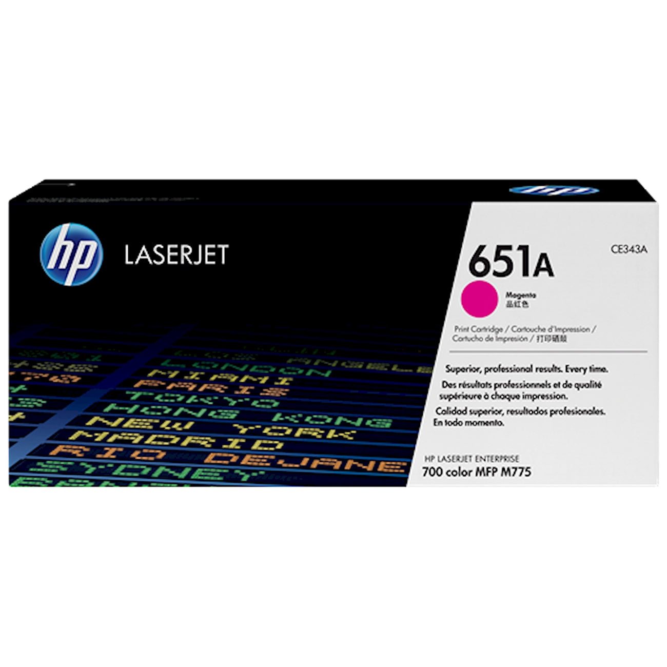 Toner HP CE343A 651A  - Originale - Magenta da 16.000 pagine per LaserJet Enterprise 700, M775