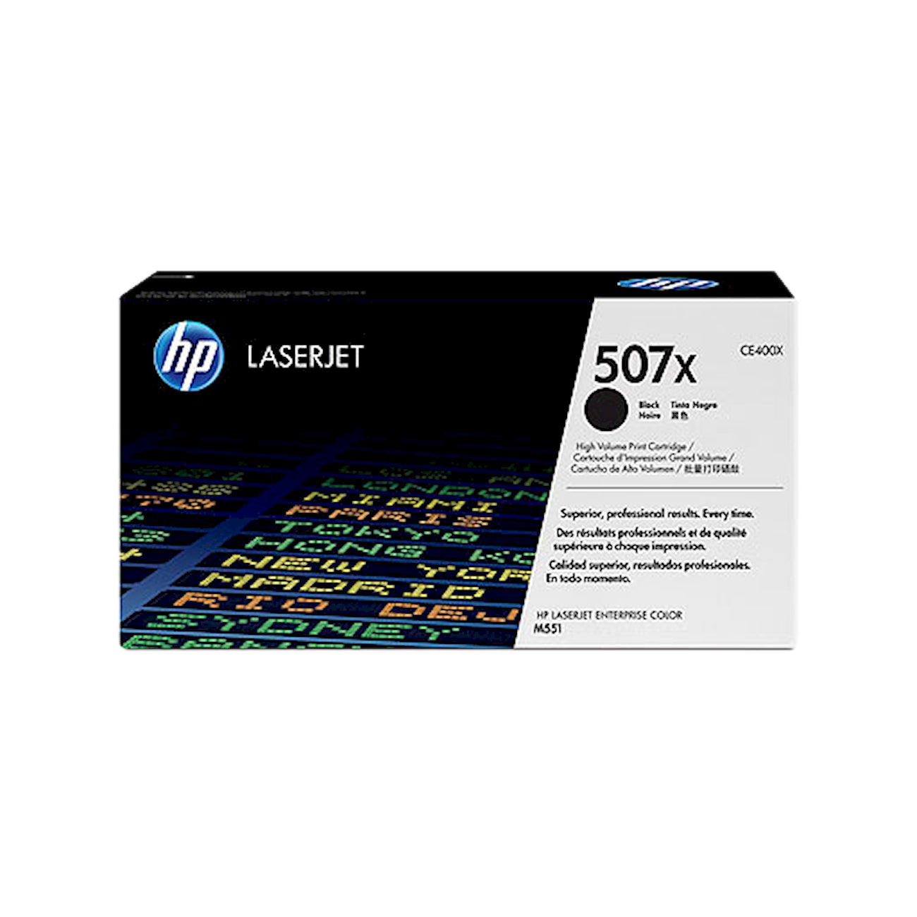 Toner HP CE400X 507X  - Originale - Nero da 11.000 pagine per Color LaserJet Enterprise 500, M551, M570, M575
