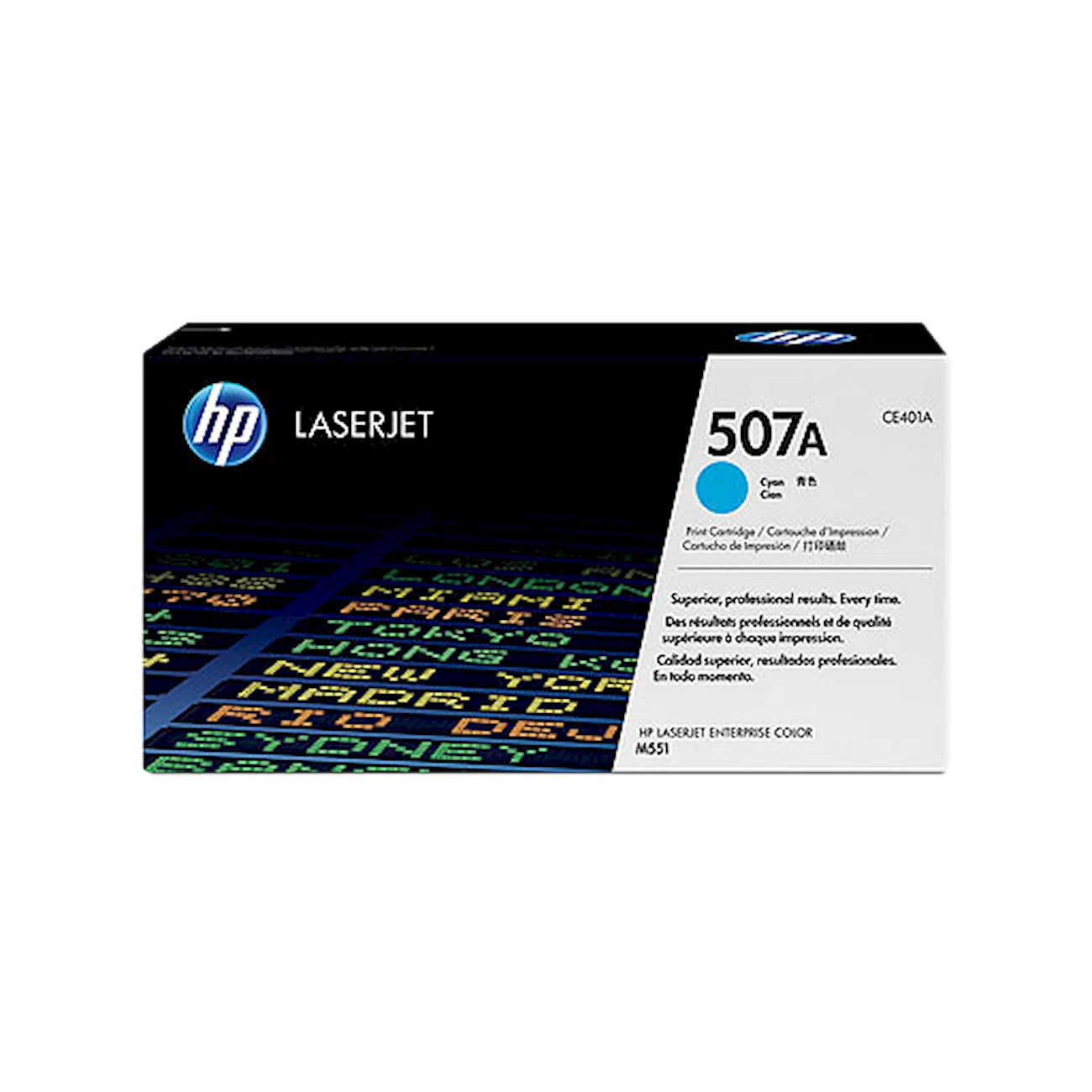 Toner HP CE401A 507A  - Originale - Nero da 6.000 pagine per Color LaserJet Enterprise 500, M551, M570, M575