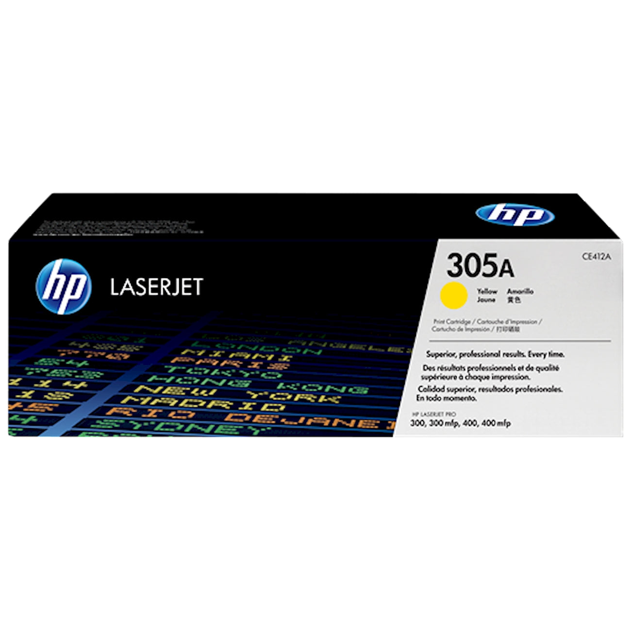 Toner HP CE412A 305A  - Originale - Giallo da 2.600 pagine per LaserJet Pro 300, 400, M351, M375, M451, M475, M476