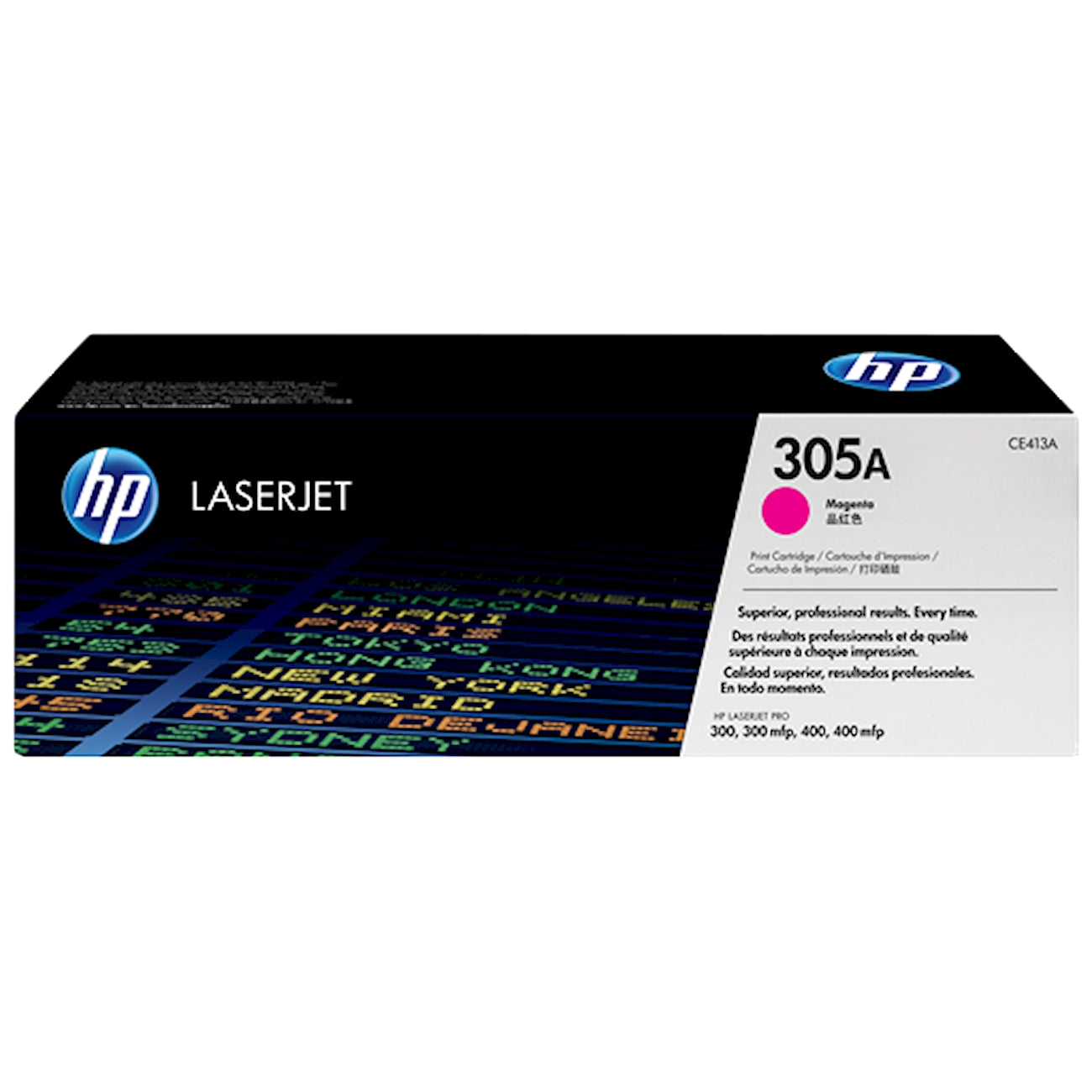 Toner HP CE413A 305A  - Originale - Magenta da 2.600 pagine per LaserJet Pro 300, 400, M351, M375, M451, M475, M476