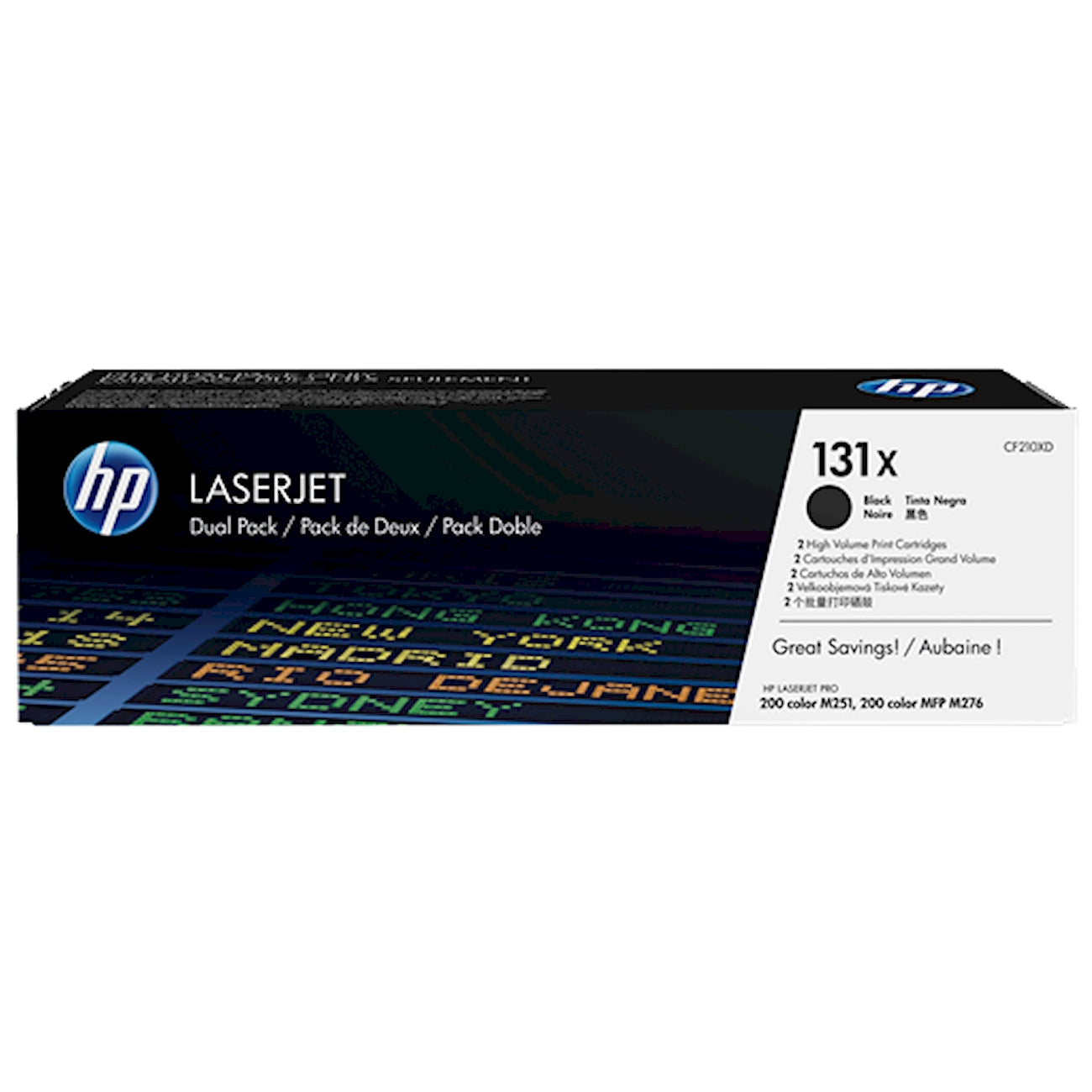 Toner HP CF210XD HP 131X  - Originale - Nero da 4.800 pagine per Color LaserJet Pro 200 M251, MFP M276