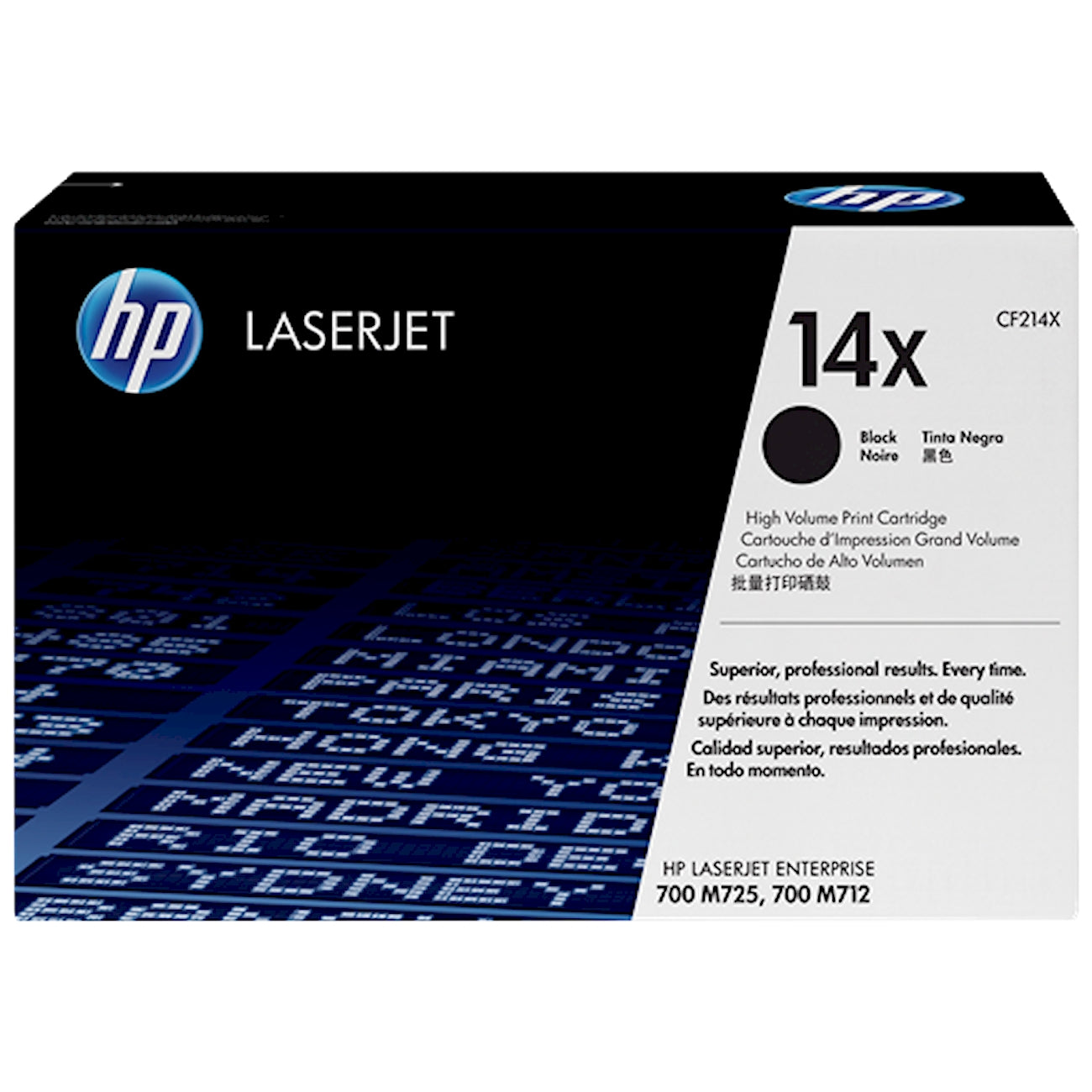 Toner HP CF214X 14X  - Originale - Nero da 17.500 pagine per LaserJet Enterprise 700 M712, MFP M725