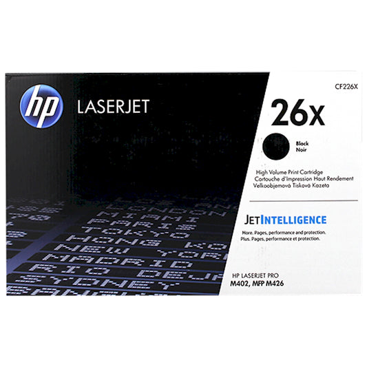 Toner HP CF226X 26X  - Originale - Nero da 9.000 pagine per LaserJet Pro M402, MFP M426