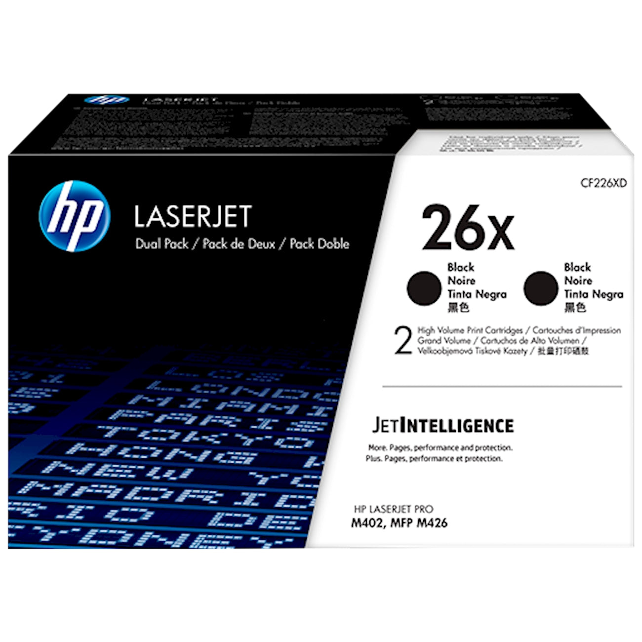 Toner HP CF226XD 26X  - Originale - Nero da 18.000 pagine per LaserJet Pro M402, MFP M426