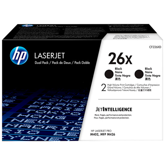 Toner HP CF226XD 26X  - Originale - Nero da 18.000 pagine per LaserJet Pro M402, MFP M426