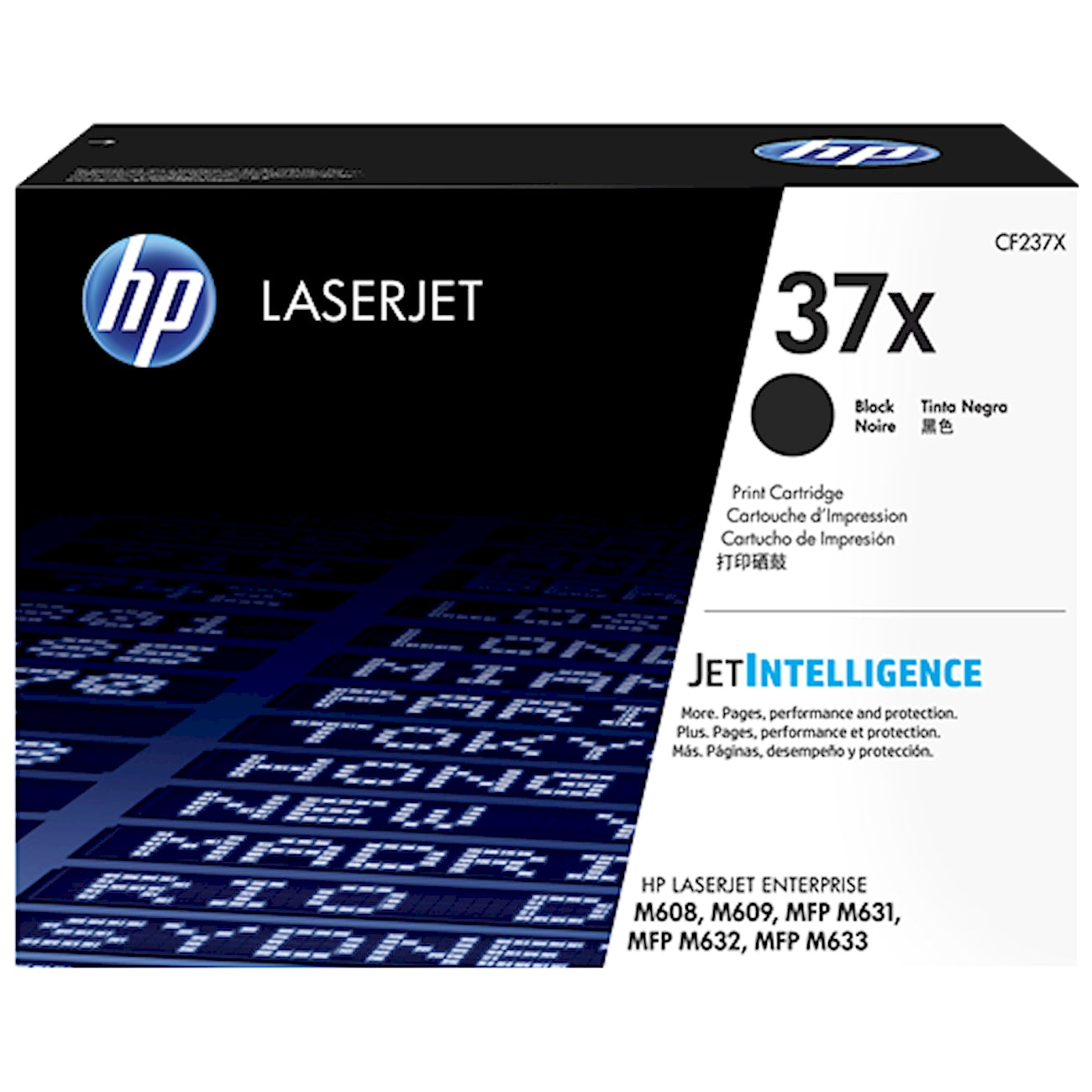 Toner HP CF237X 37X  - Originale - Nero da 25.000 pagine per LaserJet Enterprise M607, M608, M609, MFP M631, MFP M632, MFP M633