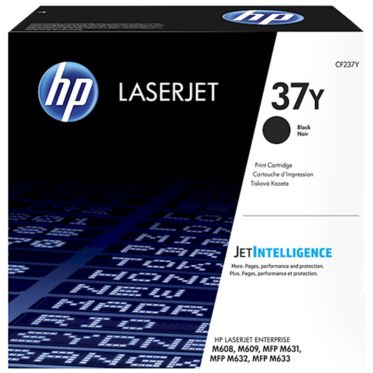 Toner HP CF237Y 37Y  - Originale - Nero da 41.000 pagine per LaserJet Enterprise M607, M608, M609, MFP M631, MFP M632, MFP M633