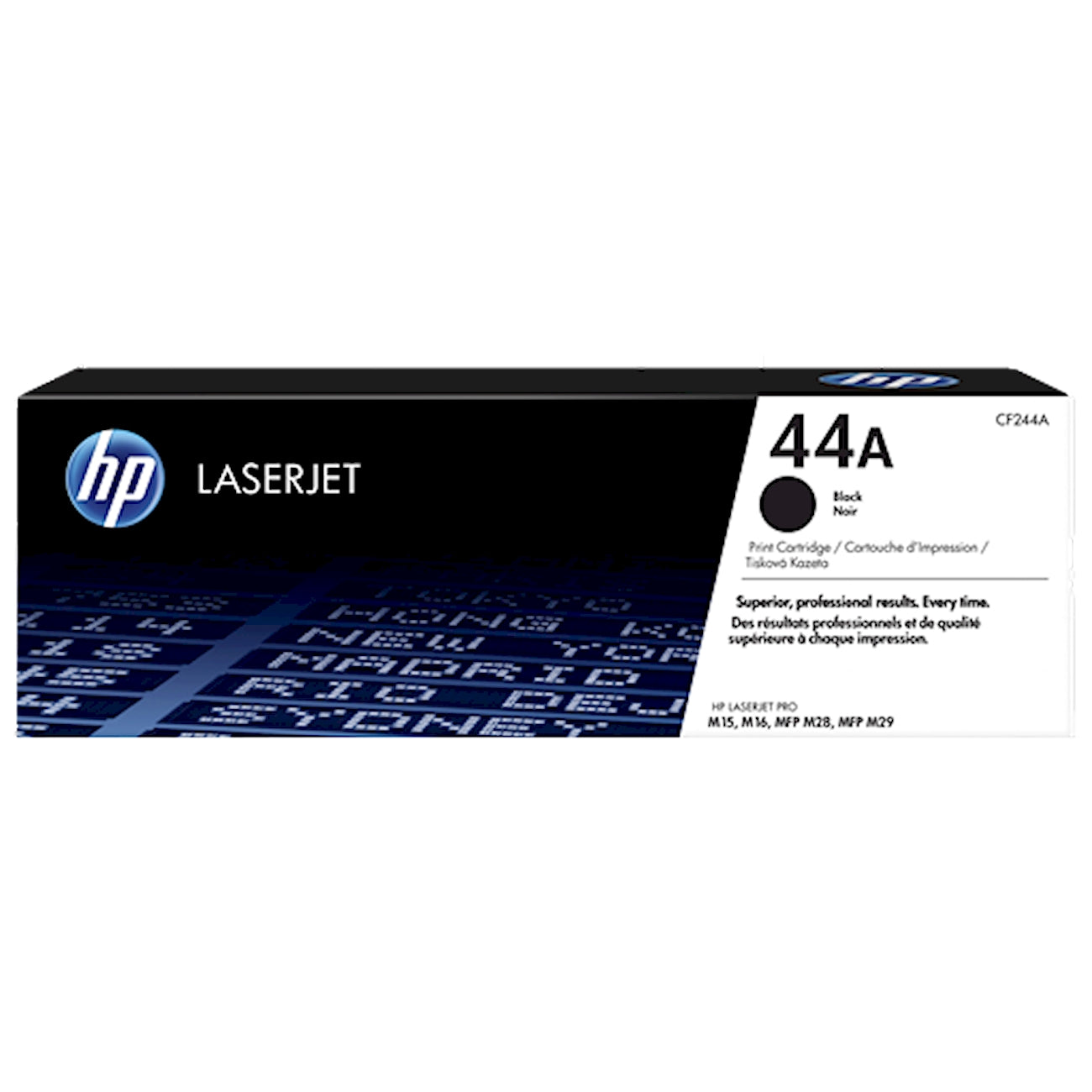 Toner HP CF244A 44  - Originale - Nero da 1.000 pagine per LaserJet Pro M15, MFP M28