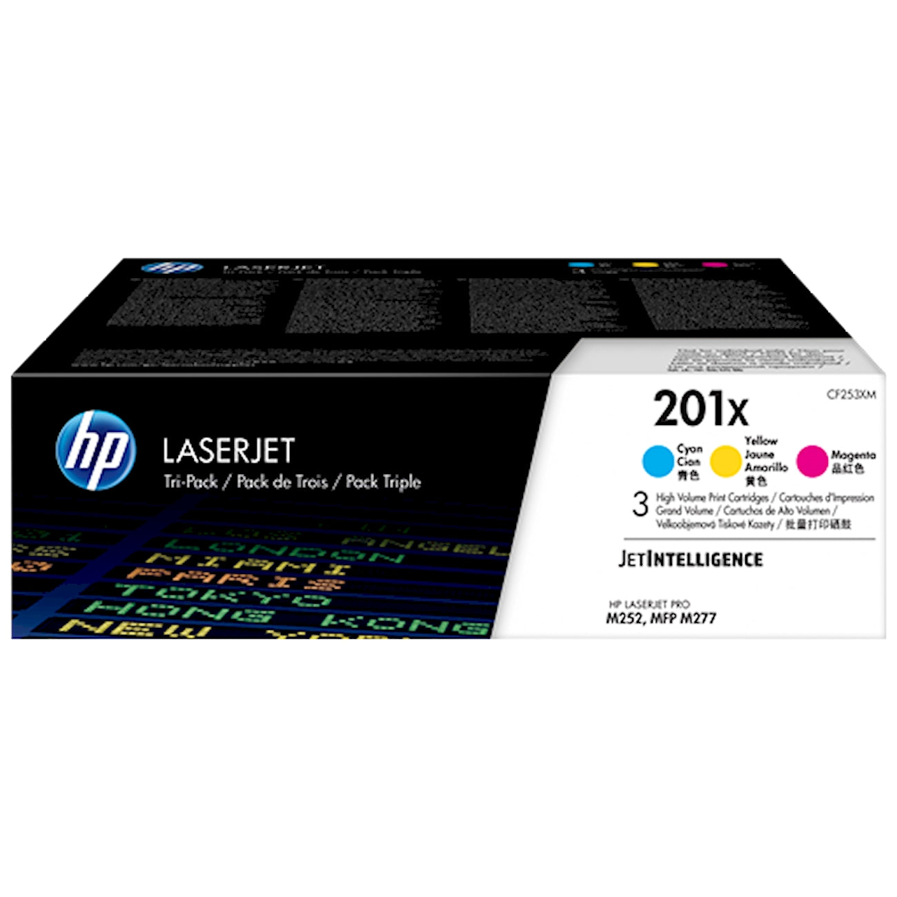 Toner HP CF253XM 201X CF401X - Originale - Ciano da 2.300 pagine per HP Color LaserJet Pro M252, M252DW, M252N, MFP M277, M277C6, M277DW, M277N